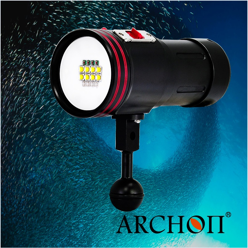 Archon 100m Waterproof LED Powerful 5200 Lumens Diving Video Lights / Gopro Video Lights