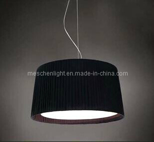 Black Drum Shade Chandelier Pendant Light Fixture