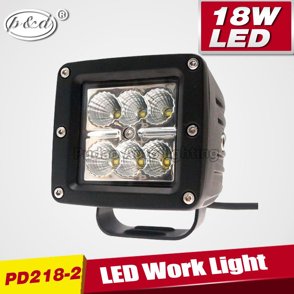 Waterproof Dustproof LED 18W Work Light LED Car Light (PD218-2)