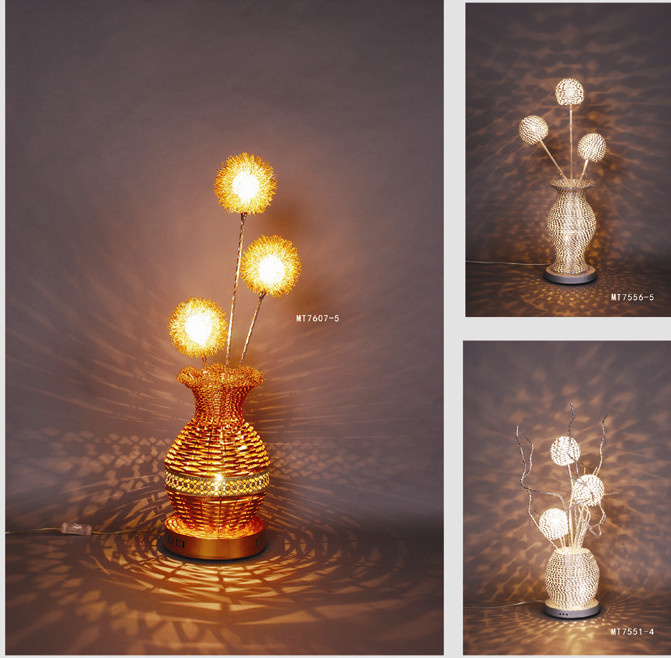 Mingxing 2013 Aluminum Beautiful Flower Table Lamp (MT7607-5, MT7556-5, MT7551-4)