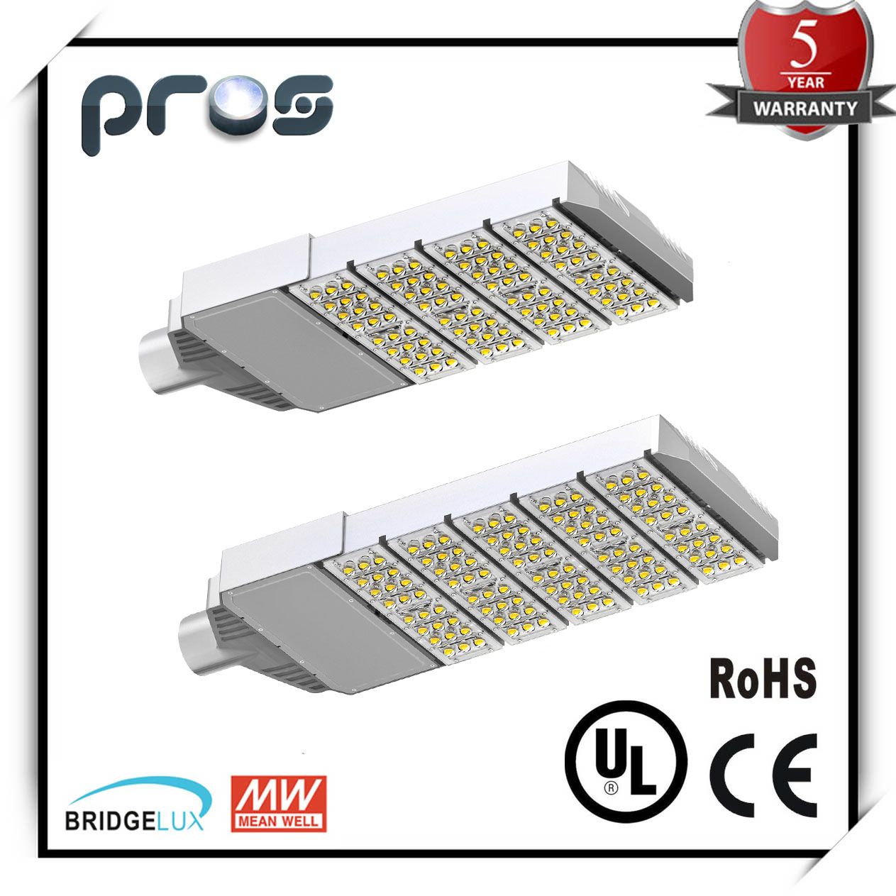 CE&RoHS 120W LED Street Light with 5years Warranty
