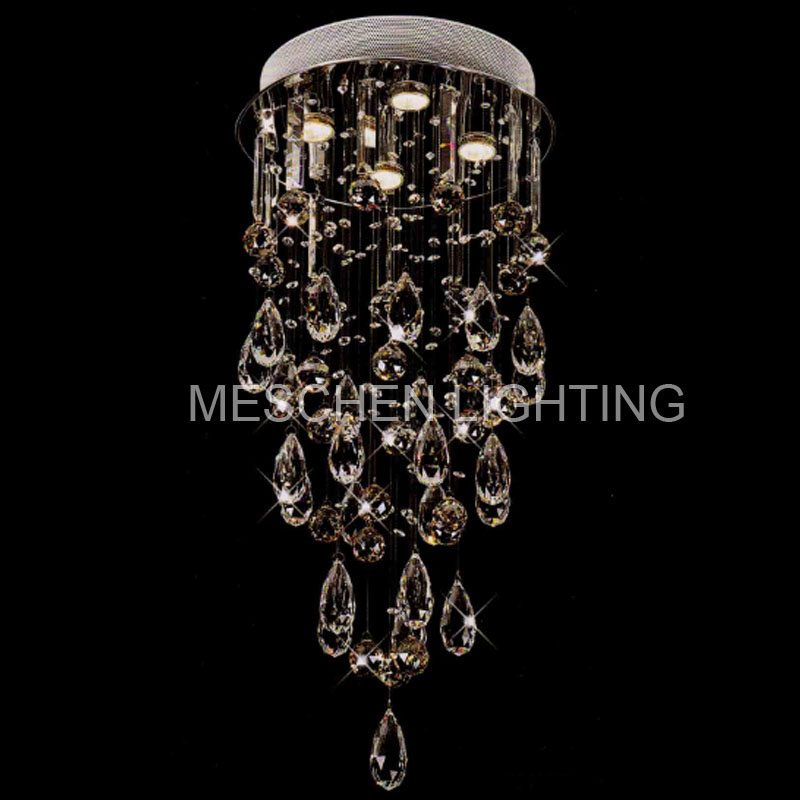 Drop Chandelier Round Base Lighting Fixtures Home Bedroom Lobby