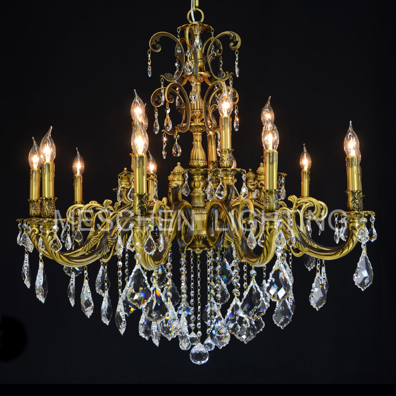 Crystal Copper Vintage Chandeliers