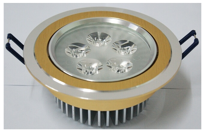 5W High Power Silver Drawing Gold Nature White LED Ceiling Light