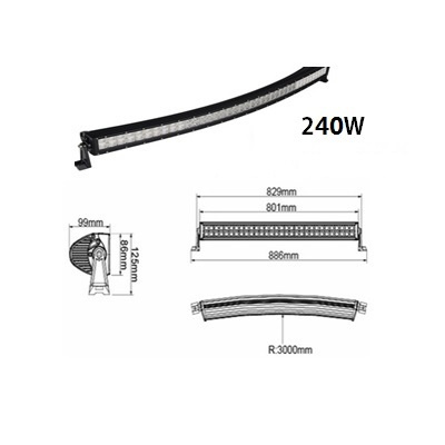 240W Auto Light Bar / LED Auto Bulb