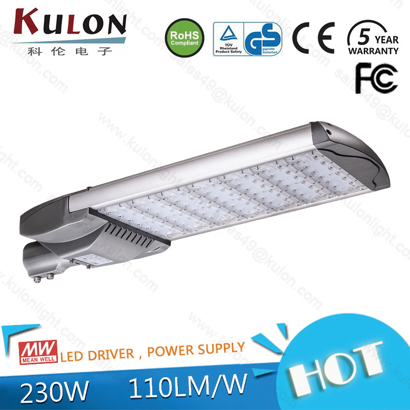 230W IP66 LED Street Light with 5 Years Warranty