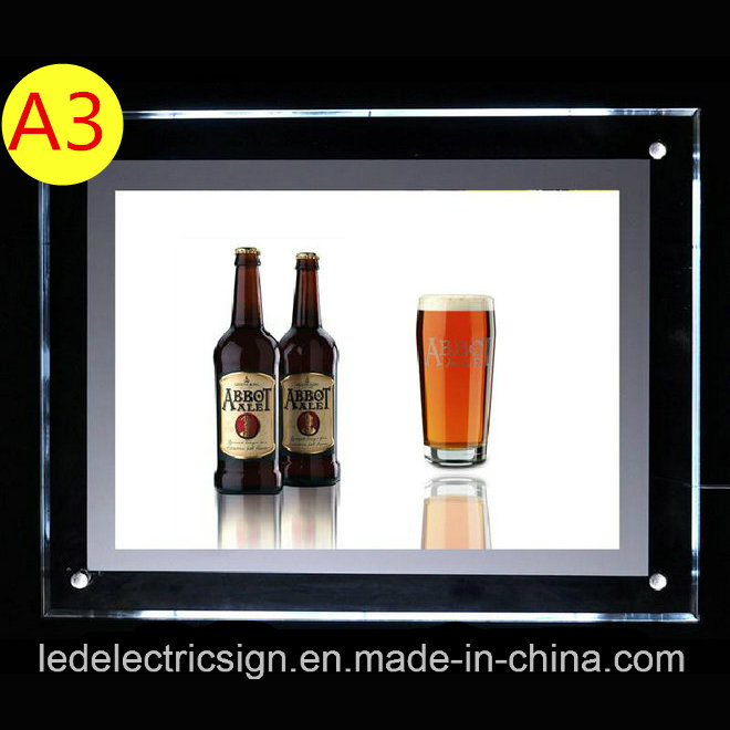 LED Crystal Magnetic Frame Light Box