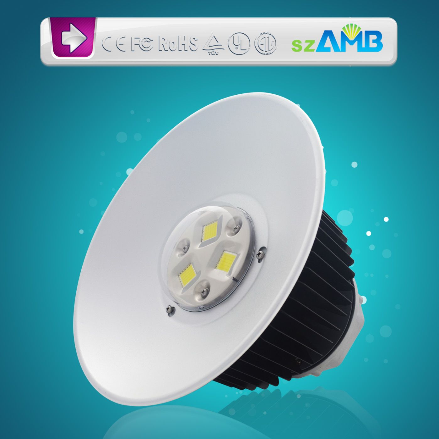200W LED High Bay Light with Bridgelux LED Chips and Meanwell Driver