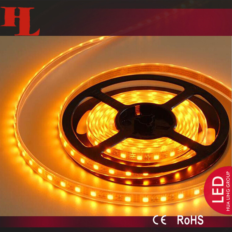 2 Years Warranty Waterproof Yellow 3528 SMD LED Strip Light (HL-352806Y21)