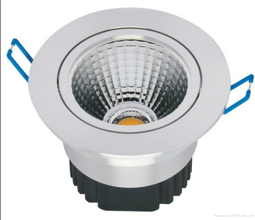 15W Bridgelux COB Chip Silver Housing LED Down Light