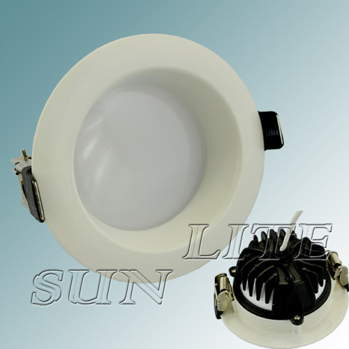 LED Down Light (16W, Recessed Type, Black & White Finish)