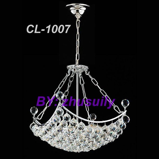 Chrome 4-light Crystal Chandelier (CL-1007)