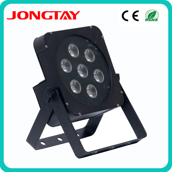 7PCS 10W RGBW 4in1 Flat PAR LED