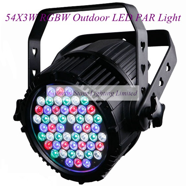 Professional Stage PAR IP65 54X3w RGBW Outdoor LED PAR