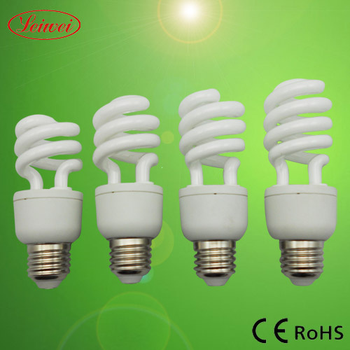 T3 9-15W Half Spiral CFL Lamp Light