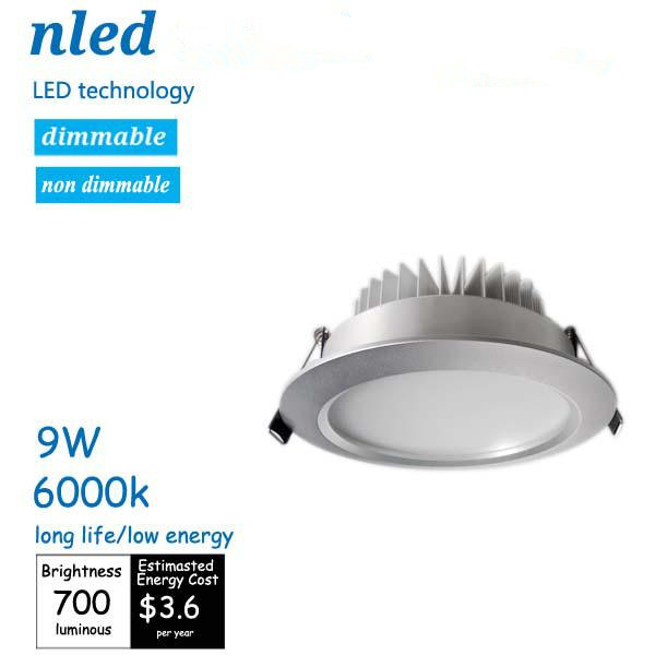 Long Life&Low Energy 9W LED Recessed Down Light