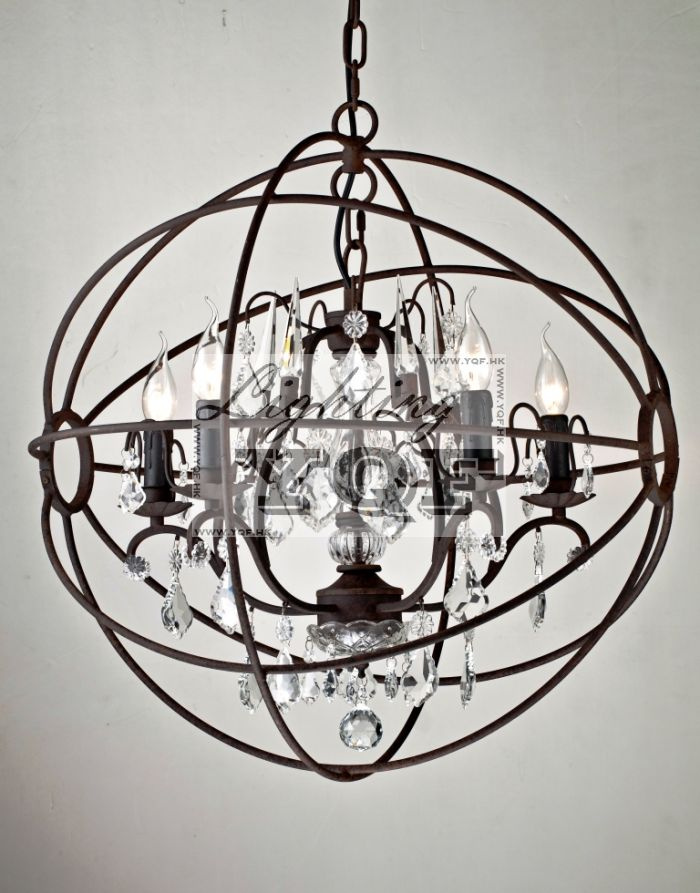 Globe Crystal Chandelier (YQF1310D67RD)