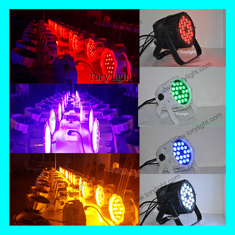 LED PAR 4 in 1 RGBW 18PCS 12W PAR 64