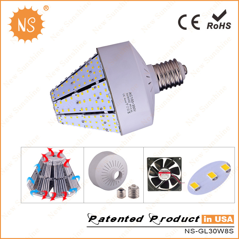 Aluminum Fin Heat Sinking 30W LED Garden Light