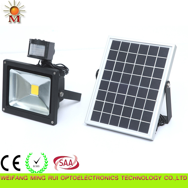 High Quality Outdoor Solar LED Flood Light with Motion Sensor 10W