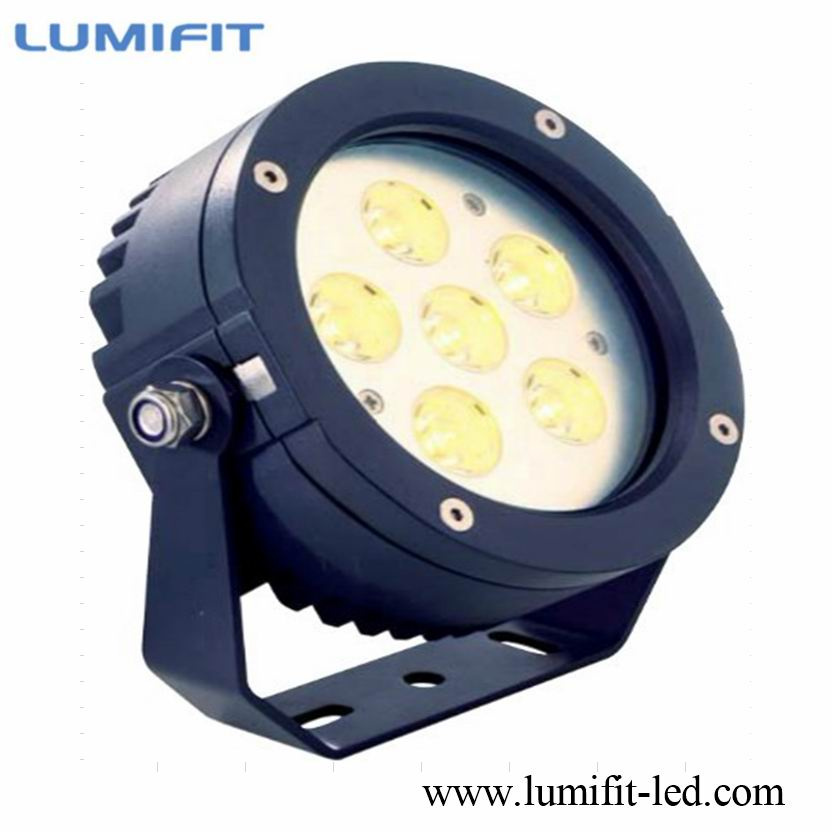 6LEDs 6W High Power LED Landscape Lights with Round Base