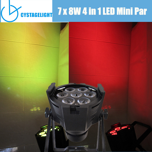 7*8W RGB LED Flat PAR Can Stage Light