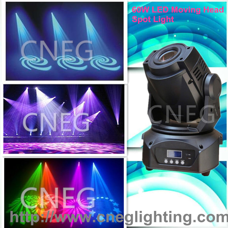 Wonderful Gobo Effect 60W Moving Head Spot Light