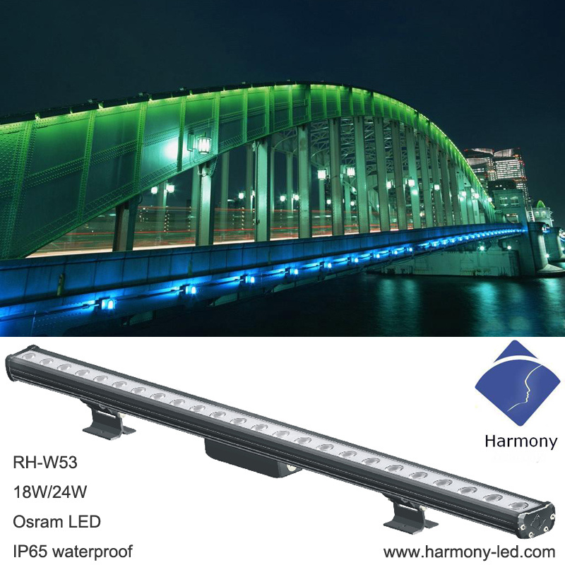 18W Osram LED Outdoor Wall Washer RGB Light