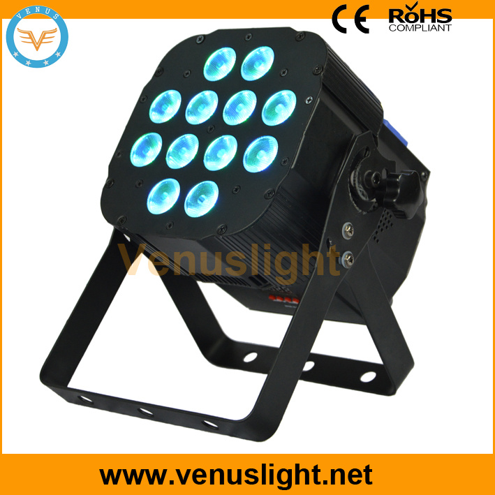 LED Flat PAR Light with 12X8w RGBW LEDs