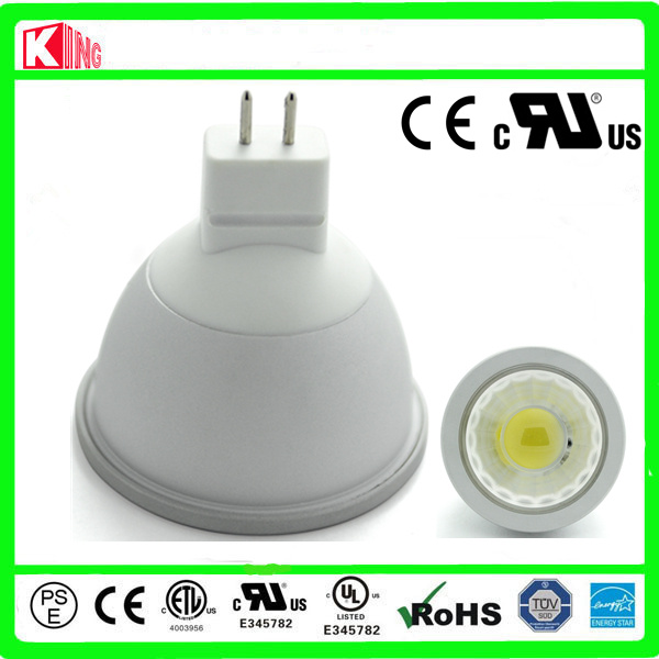 UL 5W MR16 Profile Aluminum COB LED Spotlight 38d