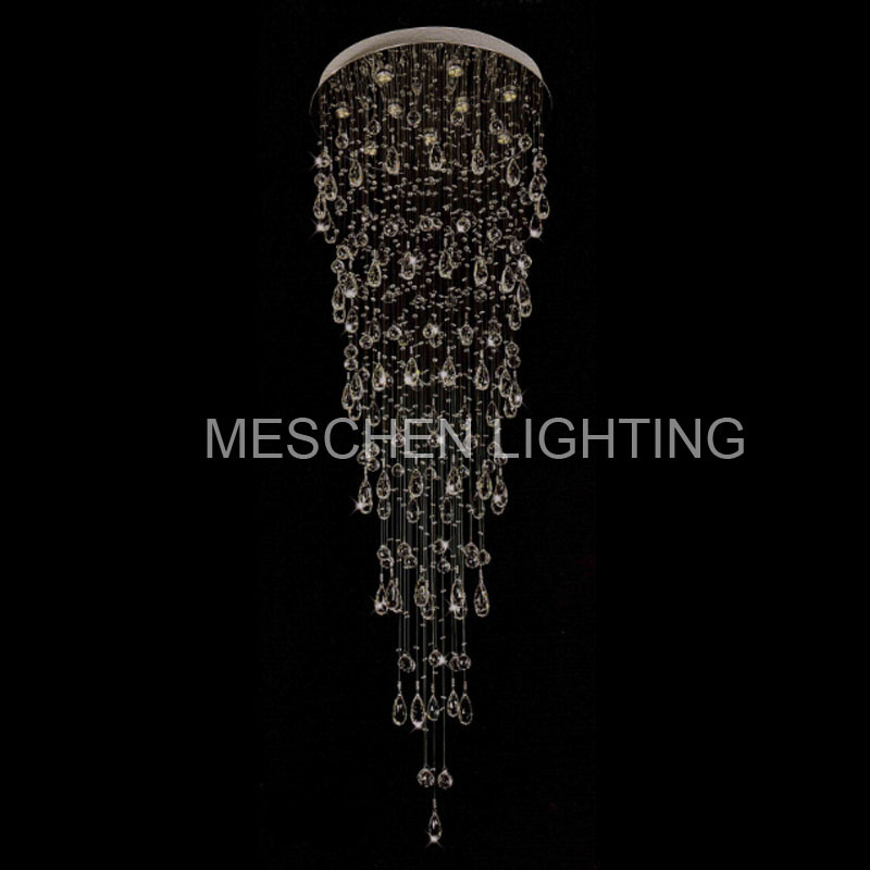 Raindrop Crystal Chandelier Modern Lighting Fixture