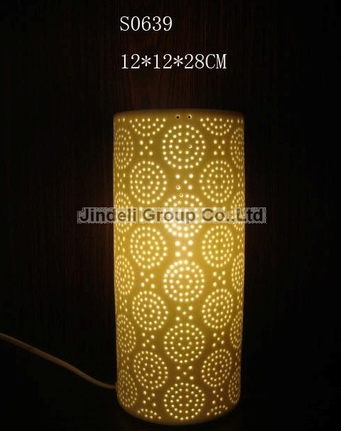 Home Decoration/Table Lamp/Porcelain Circle Holly Lamp (S0639)