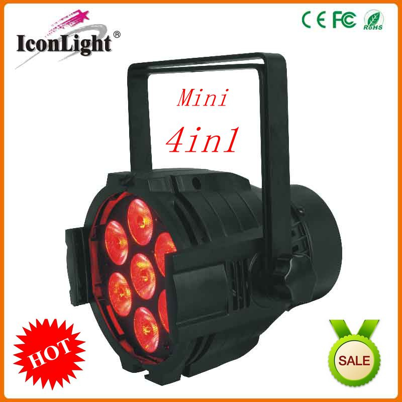 Strobe Wallwasher 7*10W 4in1 Mini LED PAR Stage Lighting (ICON-A31)