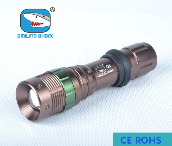 Zoomable High Quality Aluminum LED Flashlight