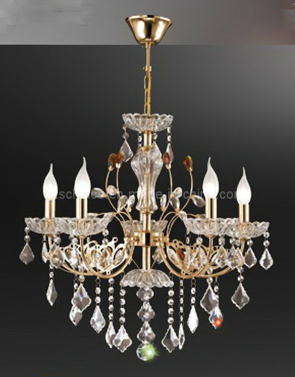 Crystal Modern Hanging Light Chrome Chandelier