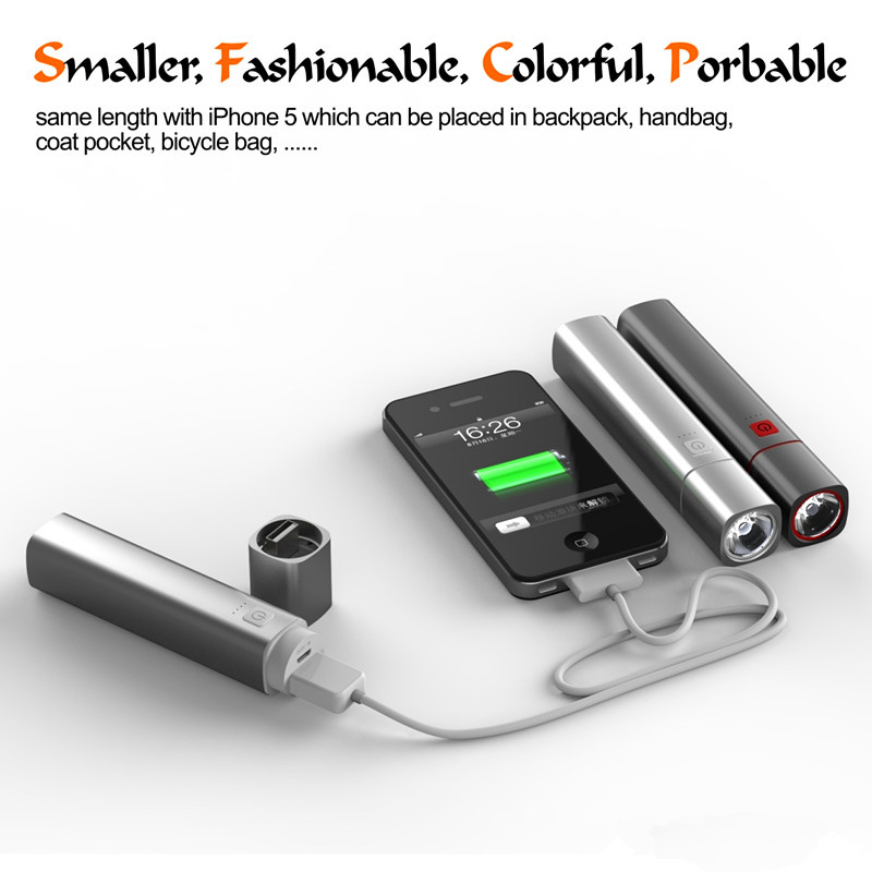 Waterproof Multi-Functional LED Flashlight with Power Bank