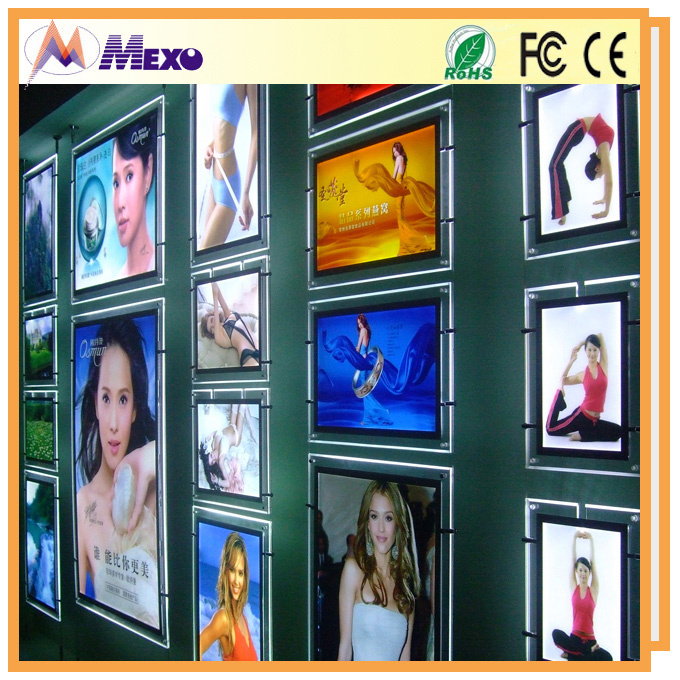 Hanging Advertising Acrylic Poster Frame LED Light Box (CSH03)