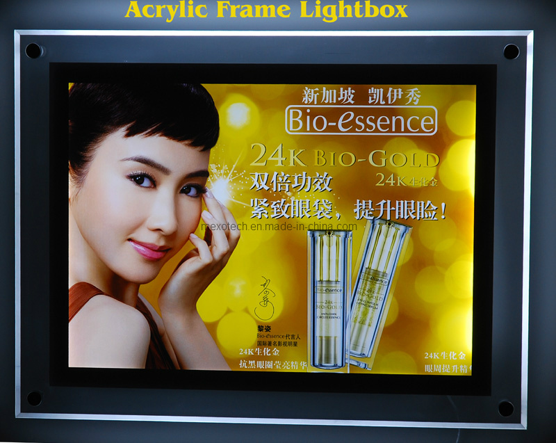 Super Slim Acrylic Crystal LED Light Box (CSW01-A2L-02)