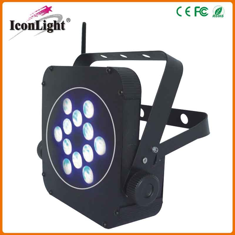 Flat 12X3w Wireless LED Battery PAR Light (ICON-A030D)