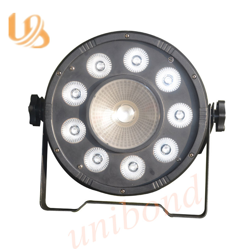 RGBW LED 9*3W PAR Light with 8 Channels/LED Plastic PAR Light