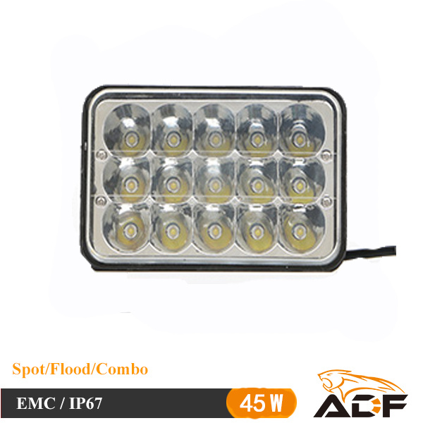 CREE 45W IP67 Offroad LED Work Light for SUV, Jeep, ATV, Boat, CE, RoHS