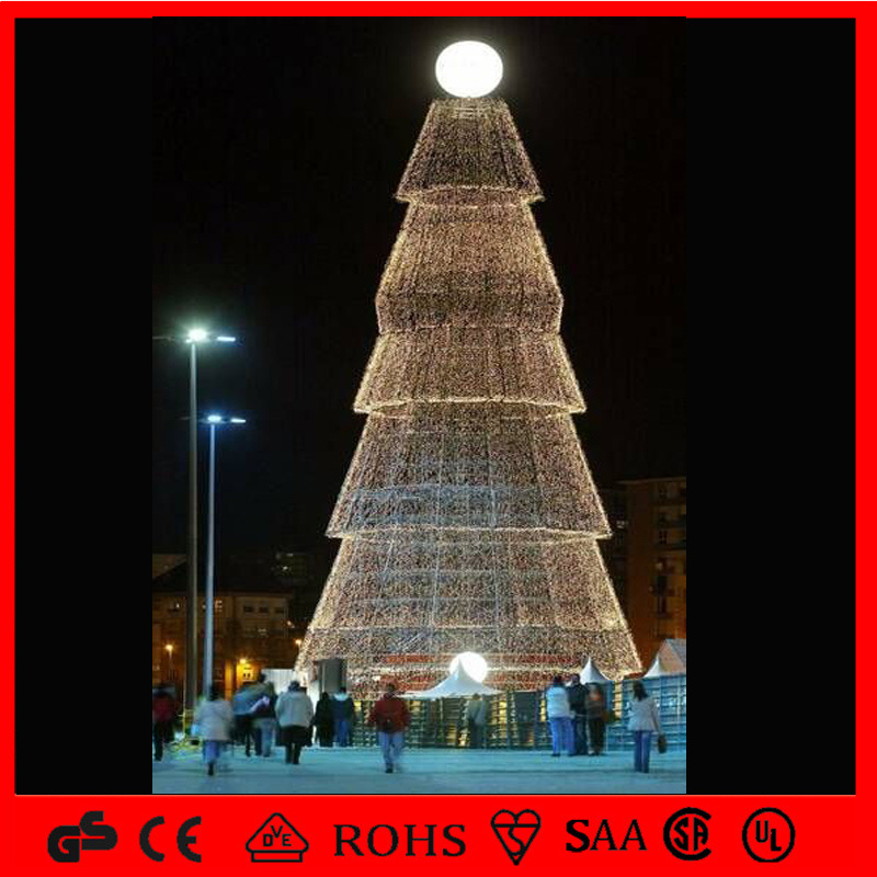 Square String Decoration Artificial Outdoor LED Christmas Tree Light