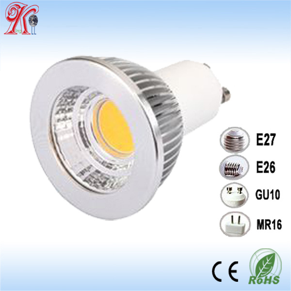 Dimmable 5W GU10 COB LED Spotlight