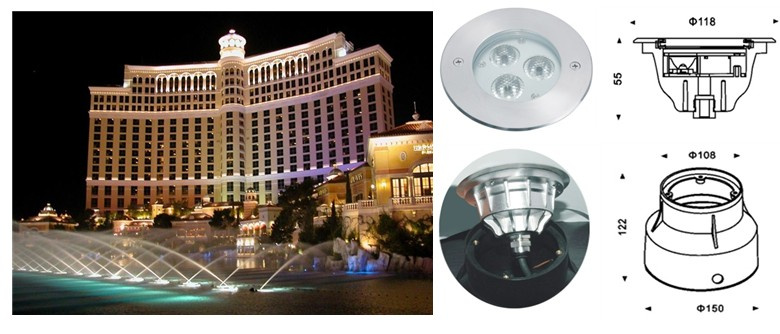 Al-4X LED Underwater Light for IP68