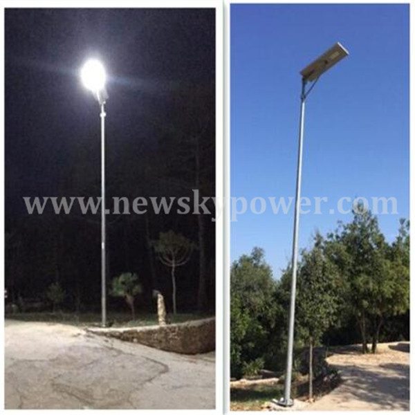 50W LED Integrated 60W Solar Panel Solar Street Light