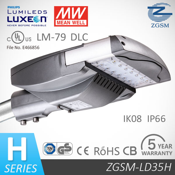 35W Vertical/Horizontal Installation IP66 LED Street Light with SAA