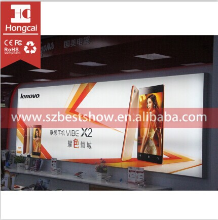 Frameless Advertising Backlit LED Light Box