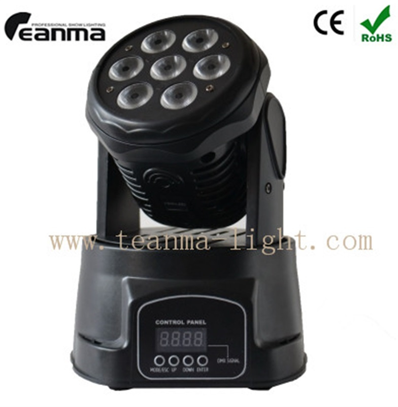 7X10W LED Moving Head Wash Light