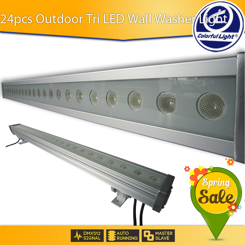24pcs 3W Outdoor Tri Colorbar LED Wall Washer Light