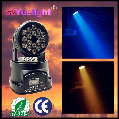 Mini Moving Head LED 18PCS 3W Beam Light